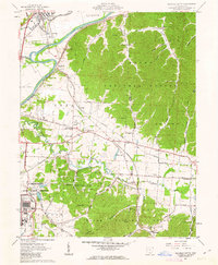 Waverly South 1961 topographic map thumbnail