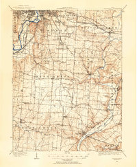Waynesville 1913 topographic map thumbnail