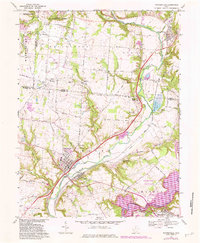 Waynesville 1968 topographic map thumbnail