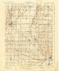 Wellington 1906 topographic map thumbnail