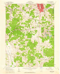 Wellston 1961 topographic map preview