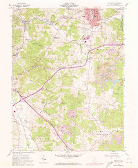 Wellston 1961 topographic map thumbnail