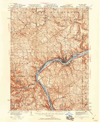 Wellsville 1937 topographic map thumbnail
