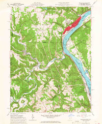 Wellsville 1960 topographic map thumbnail