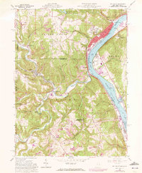 Wellsville 1960 topographic map thumbnail