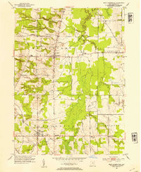 West Farmington 1952 topographic map thumbnail