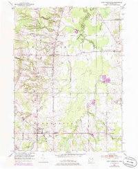 West Farmington 1952 topographic map thumbnail