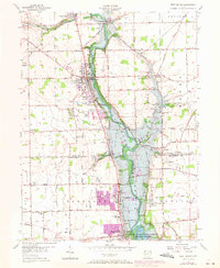 West Milton 1955 topographic map thumbnail