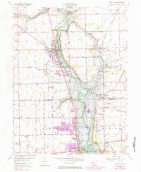 West Milton 1955 topographic map thumbnail