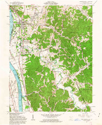Wheelersburg 1961 topographic map thumbnail
