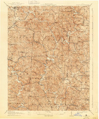 Wilkesville 1908 topographic map thumbnail
