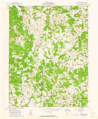 Wilkesville 1961 topographic map thumbnail
