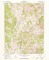 Wilkesville 1961 topographic map thumbnail