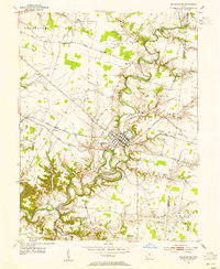 Williamsburg 1953 topographic map preview