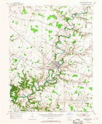 Williamsburg 1953 topographic map preview