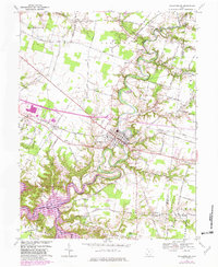 Williamsburg 1968 topographic map thumbnail