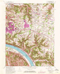 Withamsville 1961 topographic map thumbnail