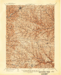 Woodsfield 1905 topographic map thumbnail