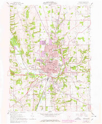 Wooster 1961 topographic map preview