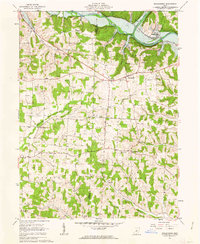 Walhonding 1961 topographic map thumbnail