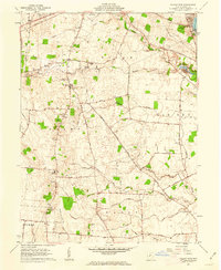 Walnut Run 1961 topographic map preview