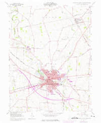 Washington Court House 1961 topographic map thumbnail