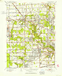 Sylvania 1951 topographic map preview