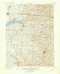 Thornville 1909 topographic map thumbnail