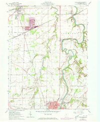 Tiffin North 1960 topographic map thumbnail