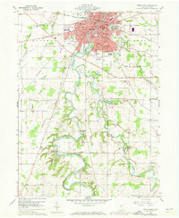 Tiffin South 1960 topographic map thumbnail