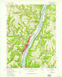 Tiltonsville 1957 topographic map thumbnail