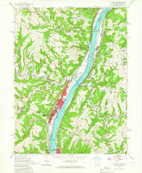 Tiltonsville 1957 topographic map thumbnail