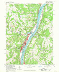 Tiltonsville 1968 topographic map thumbnail