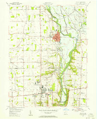 Tipp City 1955 topographic map thumbnail