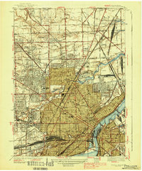 Toledo 1938 topographic map thumbnail