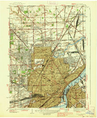Toledo 1938 topographic map thumbnail