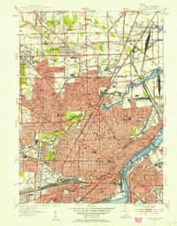 Toledo 1952 topographic map thumbnail