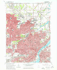 Toledo 1965 topographic map thumbnail