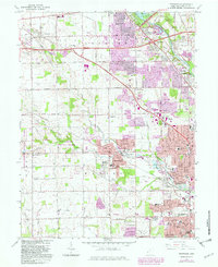 Trotwood 1965 topographic map thumbnail