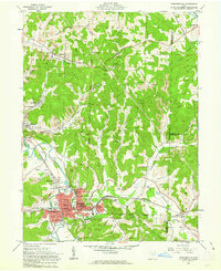 Uhrichsville 1961 topographic map thumbnail