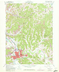 Uhrichsville 1961 topographic map thumbnail
