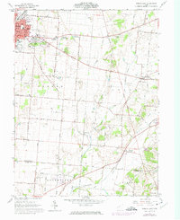 Urbana East 1961 topographic map preview