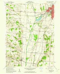 Urbana West 1961 topographic map thumbnail