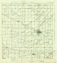 Van Wert 1914 topographic map preview