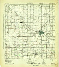 Van Wert 1944 topographic map preview