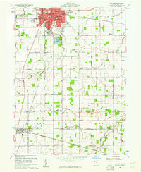 Van Wert 1960 topographic map thumbnail