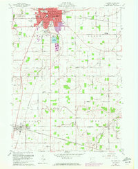 Van Wert 1960 topographic map thumbnail