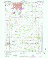 Van Wert 1960 topographic map preview
