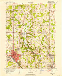 Salem 1952 topographic map preview