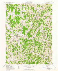 Sarahsville 1961 topographic map thumbnail
